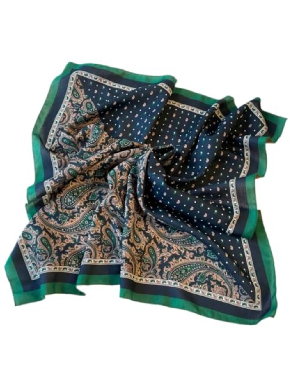 Paisley Square Bandana Scarf Lightweight Neck Hair Wrap 27.5 Inch